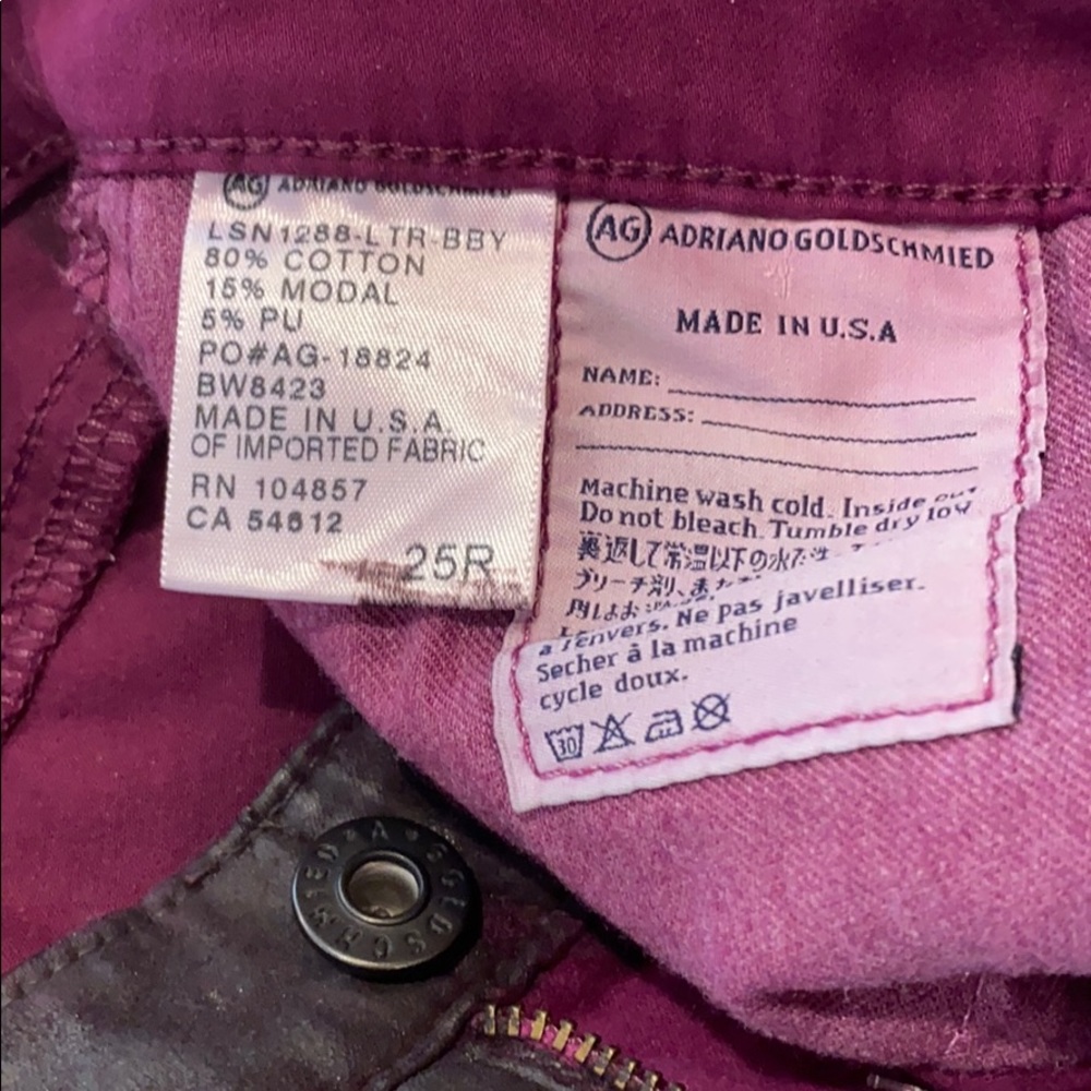 AG Adriano Goldschmied Leatherette Legging - Picture 3 of 5